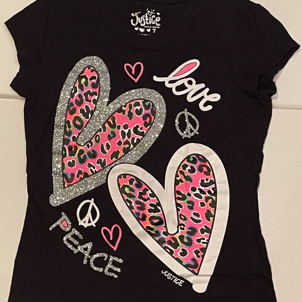 JUSTICE GIRLS T SHIRT